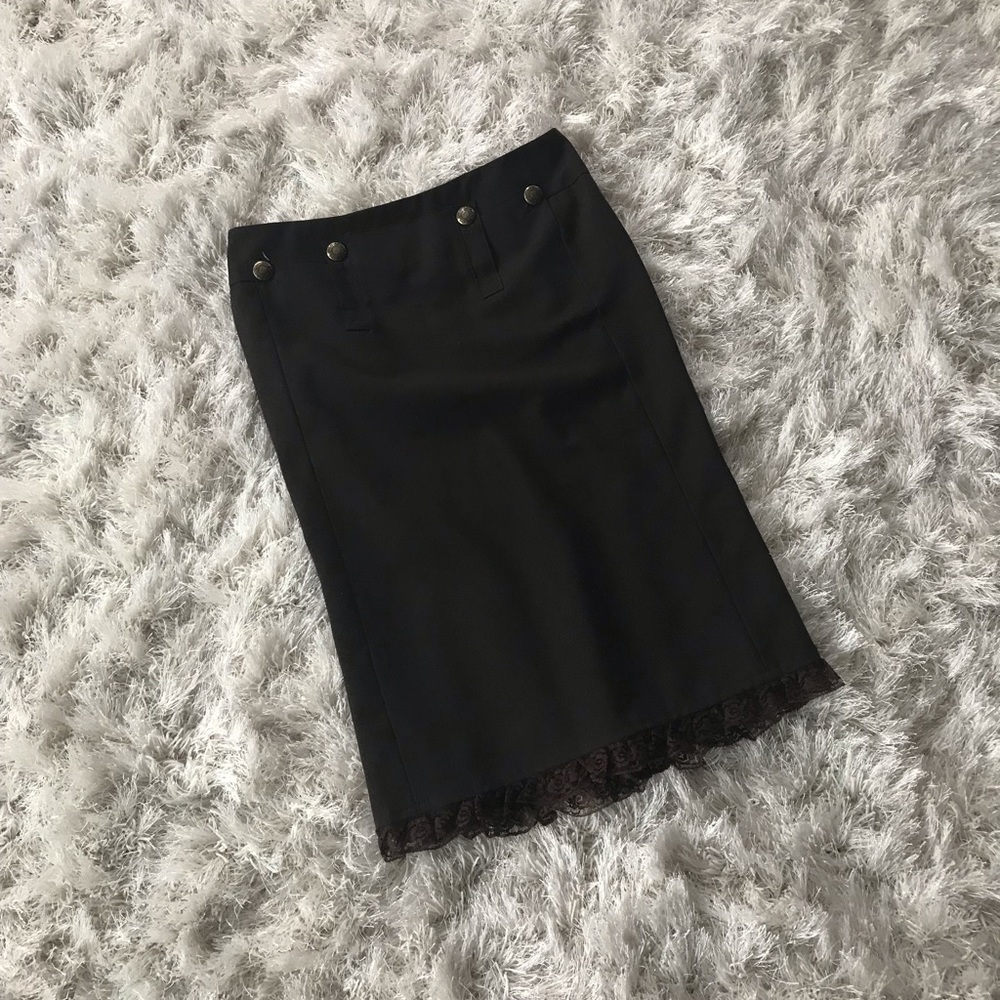 Brown Fit And Flare Skirt Size 2